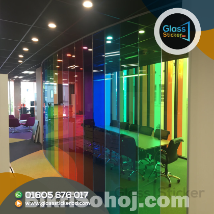 The Office Color Glass Sticker In Bangladesh